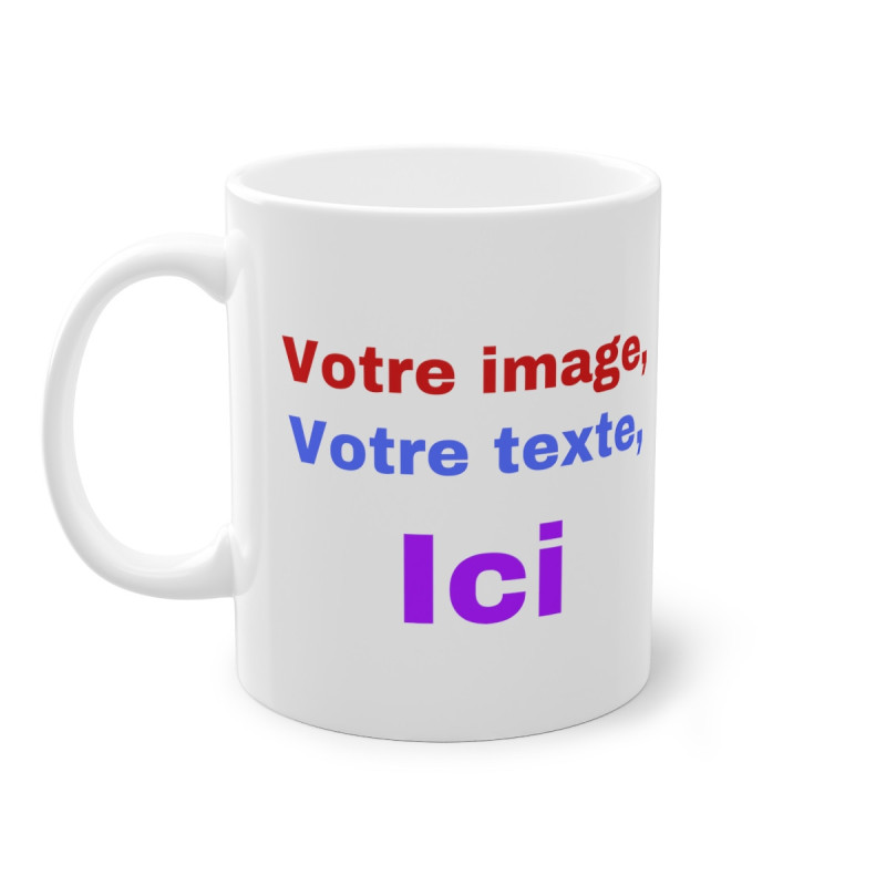 Mug personnalisable personnalisé photo texte idée cadeau anniversaire souvenir naissance travail bureau pour adulte et enfant