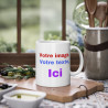 Mug personnalisable personnalisé photo texte idée cadeau anniversaire souvenir naissance travail bureau pour adulte et enfant