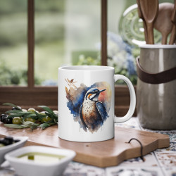 Mug Tasse à café Oiseau coloré idée cadeau anniversaire bureau travail pour enfant et adulte