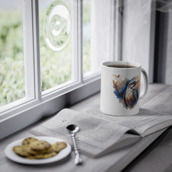 Mug Tasse à café Oiseau coloré idée cadeau anniversaire bureau travail pour enfant et adulte