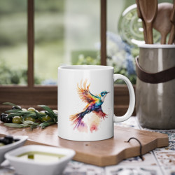 Mug Tasse à café oiseau volant coloré idée cadeau anniversaire travail bureau pour enfant et adulte