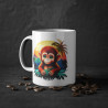 Mug Tasse à café Singe plante tropicale idée cadeau anniversaire travail bureau pour enfant et adulte