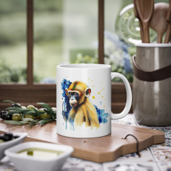 Mug tasse à café Singe Idée cadeau anniversaire bureau travail pour enfant et adulte