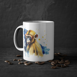 Mug tasse à café Singe Idée cadeau anniversaire bureau travail pour enfant et adulte