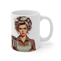Mug pin-up amusant idée cadeau humour drôle rigolo fun travail bureau pour adulte et enfant