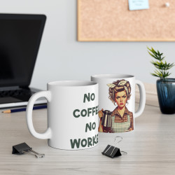 Mug pin-up amusant idée cadeau humour drôle rigolo fun travail bureau pour adulte et enfant