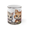 Mug Tasse à café chat mignon idée cadeau humour drôle rigolo fun travail bureau pour adulte et enfant