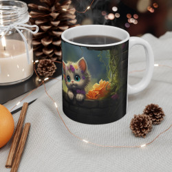 Mug Tasse à café Chaton mignon amusant idée cadeau humour drôle rigolo fun travail bureau pour adulte et enfant