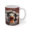 Mug Tasse à café Canard brique amusant idée cadeau humour drôle rigolo fun travail bureau pour adulte et enfant