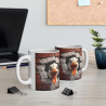 Mug Tasse à café Canard brique amusant idée cadeau humour drôle rigolo fun travail bureau pour adulte et enfant