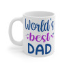 Mug Tasse à café World's Best Dad papa père   idée cadeau  famille papa père fête  travail bureau pour adulte et enfant