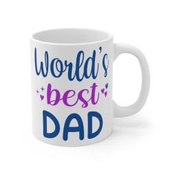 Mug Tasse à café World's Best Dad papa père   idée cadeau  famille papa père fête  travail bureau pour adulte et enfant