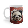 Mug Tasse à café panda mur de brique amusant idée cadeau humour drôle rigolo fun travail bureau pour adulte et enfant