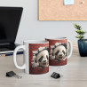 Mug Tasse à café panda mur de brique amusant idée cadeau humour drôle rigolo fun travail bureau pour adulte et enfant