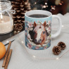 Mug Tasse à café Cheval fleurs   amusant idée cadeau humour drôle rigolo fun travail bureau pour adulte et enfant