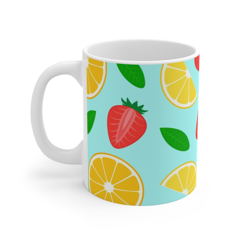 Mug Tasse à café Fruits  amusant idée cadeau humour drôle rigolo fun travail bureau pour adulte et enfant