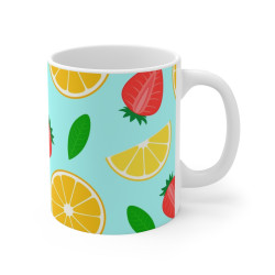 Mug Tasse à café Fruits  amusant idée cadeau humour drôle rigolo fun travail bureau pour adulte et enfant