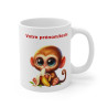 Mug Tasse à café Personnalisable  Singe banane mignon amusant idée cadeau humour drôle travail bureau pour adulte et enfant