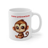 Mug Tasse à café Personnalisable  bébé singe assis amusant idée cadeau humour drôle  travail bureau pour adulte et enfant