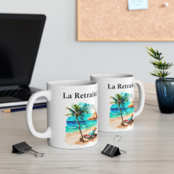 Mug-Tasse La retraite ile de vacance idée cadeau humour  amusant drôle rigolo Homme/Femme