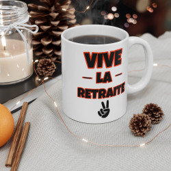 Mug-Tasse Vive la retraite idée cadeau retraite humour drôle amusant pour homme et femme