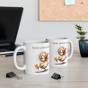 Mug personnalisable personnalisé Petit canard avec son prénom ou texte pour enfant et adulte