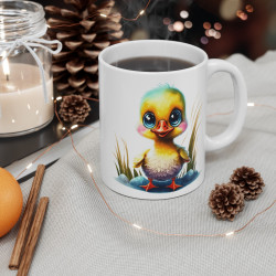 Mug Bébé canard coloré idée cadeau anniversaire bureau travail pour enfant et adulte