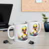 Mug Bébé canard coloré idée cadeau anniversaire bureau travail pour enfant et adulte