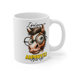 Mug Cheval à lunette Idée cadeau humour drôle amusant pour enfant et adulte