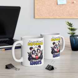 Mug Panda idiots Idée cadeau humour drôle amusant pour enfant et adulte