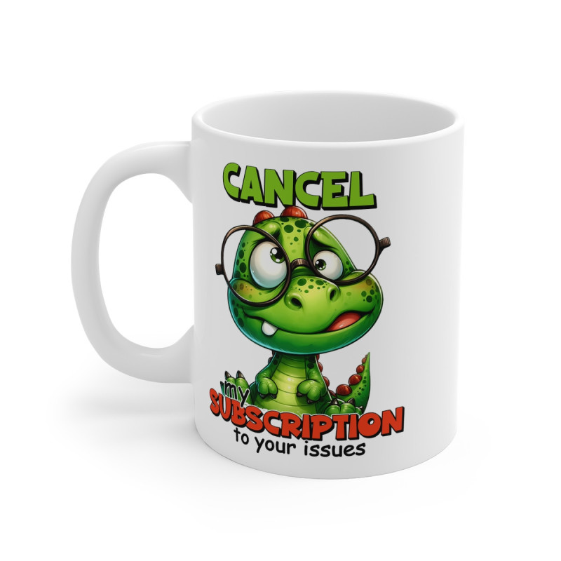 Mug Dinosaure Cancel  Idée cadeau humour drôle amusant pour enfant et adulte