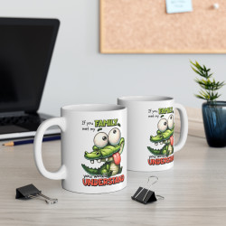 Mug Crocodile  Idée cadeau humour drôle amusant pour enfant et adulte