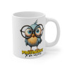 Mug Oiseau bleu à lunette  Idée cadeau humour drôle amusant pour enfant et adulte