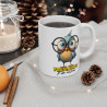 Mug Oiseau bleu à lunette  Idée cadeau humour drôle amusant pour enfant et adulte