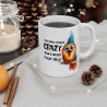 Mug Oiseau Crazy fou Idée cadeau anniversaire humour drôle amusant pour enfant et adulte