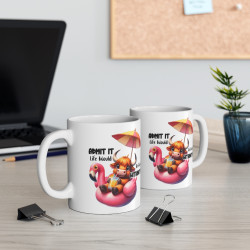 Mug Vache bouée Idée cadeau anniversaire humour drôle amusant pour enfant et adulte