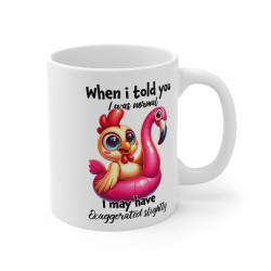 Mug-tasse Poule Bouée  Idée cadeau anniversaire humour drôle amusant pour enfant et adulte