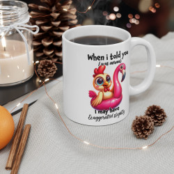 Mug-tasse Poule Bouée  Idée cadeau anniversaire humour drôle amusant pour enfant et adulte