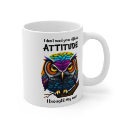 Mug Hibou coloré Idée cadeau  anniversaire humour drôle amusant pour enfant et adulte
