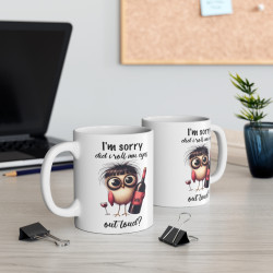 Mug Oiseau I'm sorry Vin  Idée cadeau anniversaire rigolo  humour drôle amusant pour enfant et adulte