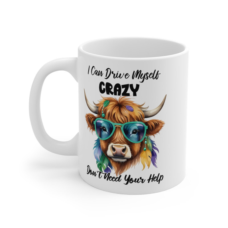 Mug Taureau Crazy Idée cadeau anniversaire humour drôle amusant pour enfant et adulte