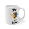 Mug Abeille Crazy Idée cadeau anniversaire humour drôle amusant pour enfant et adulte