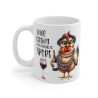 Mug tasse Poulet verre de vin Idée cadeau anniversaire humour drôle amusant pour enfant et adulte