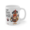 Mug tasse Poulet verre de vin Idée cadeau anniversaire humour drôle amusant pour enfant et adulte