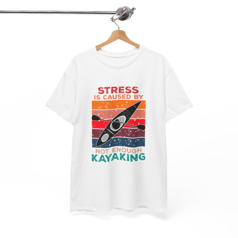 Tee-Shirt Stress Kayaking, Kayak  pour Homme et Femme