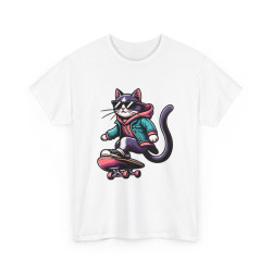 Tee shirt Chat Skateboard...