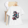 Tee shirt Chat Skateboard pour Homme et Femme