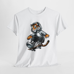 Tee-Shirt Tigre Skateur - Homme et Femme
