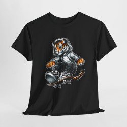 Tee-Shirt Tigre Skateur - Homme et Femme