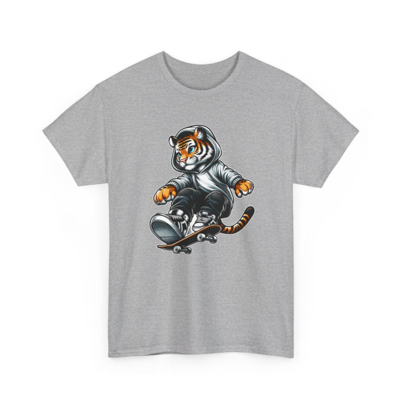 Tee-Shirt Tigre Skateur - Homme et Femme